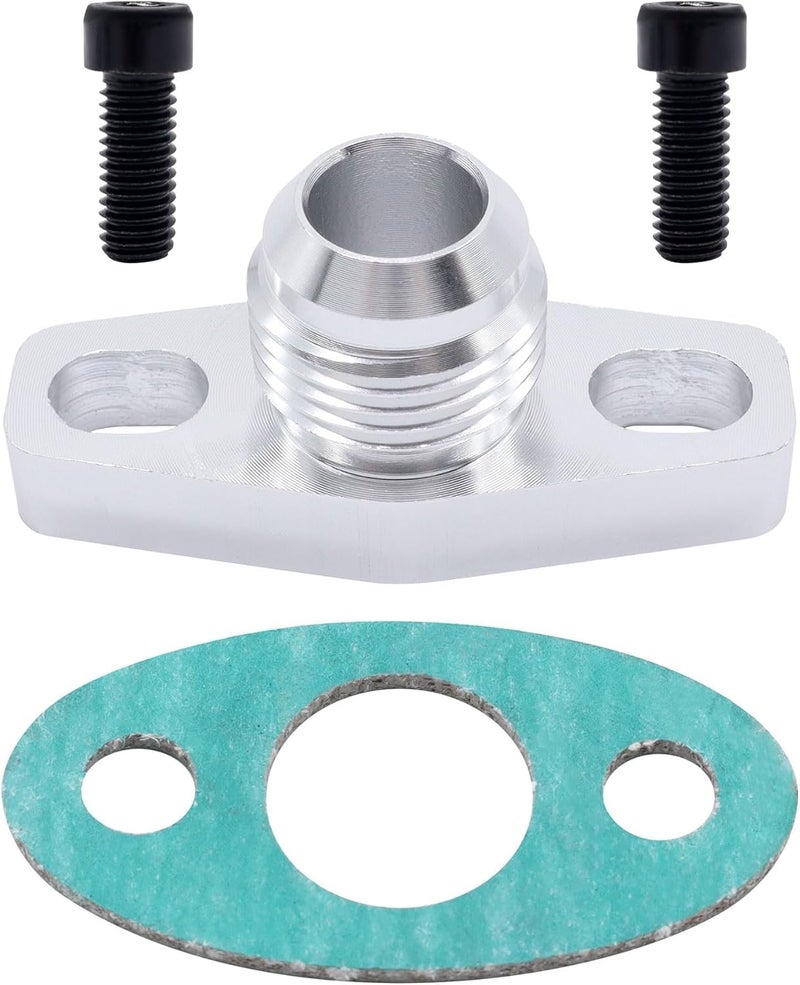 OXCANO RACING AN10 Turbo Oil Return Drain Flange Adapter Kit Compatible With Garrett GT28 GT30 GT35 T25 - Image 1